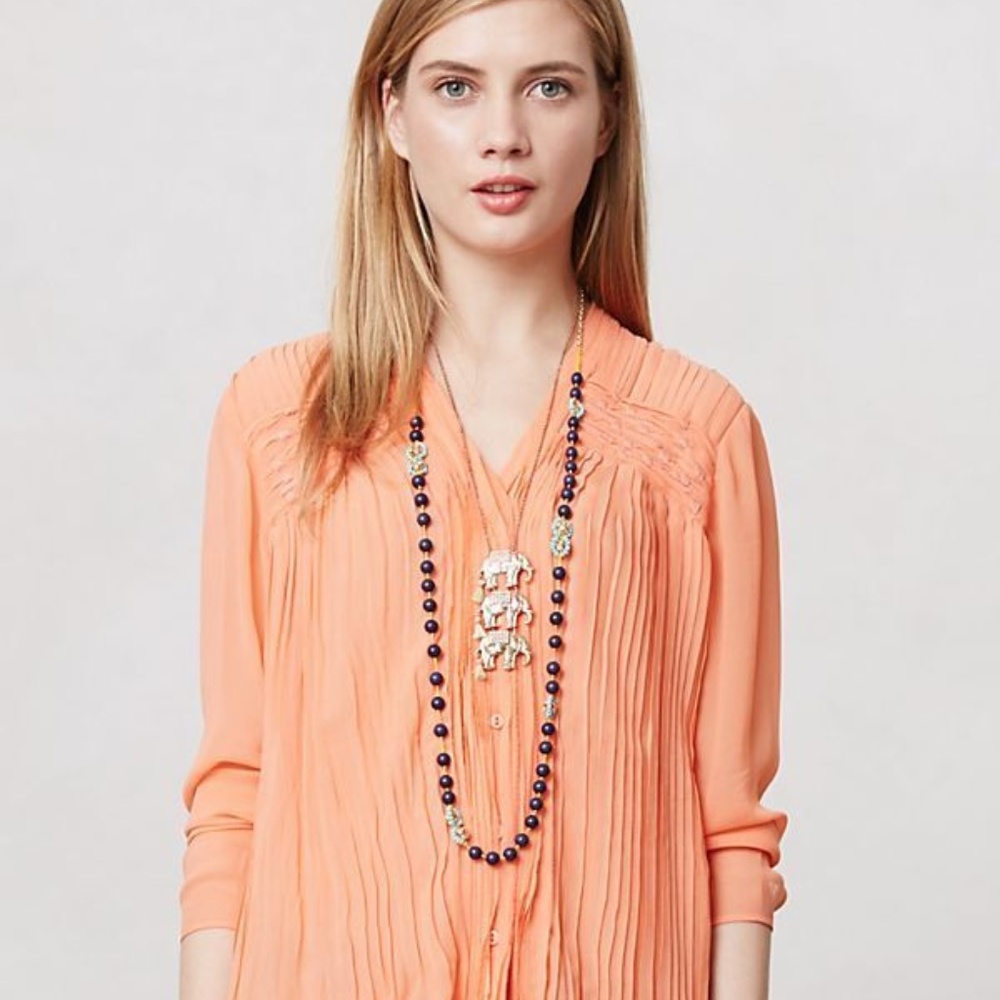 Anthropogie Pleated Santari Buttondown Org.$178.00